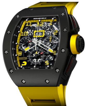 Richard Mille Replica Watch RM 011 Felipe Massa Carbon Yellow